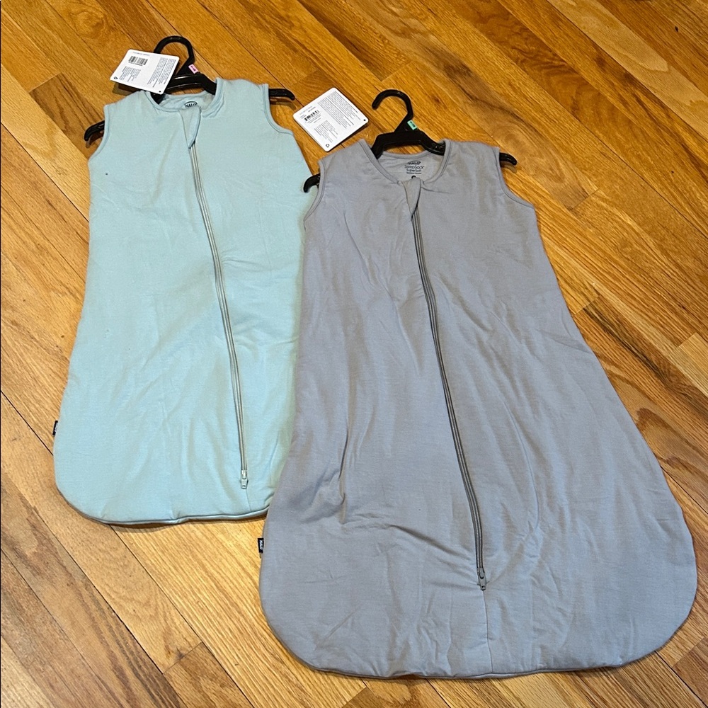 2 Halo Bamboo SuperSoft Sleep Sacks with Zippers